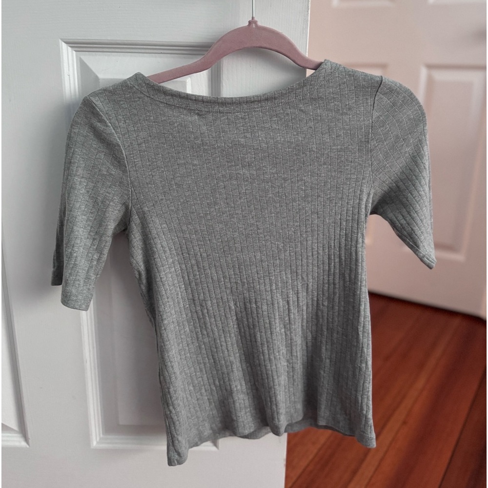 Uniqlo Boatneck Ribbed Tee